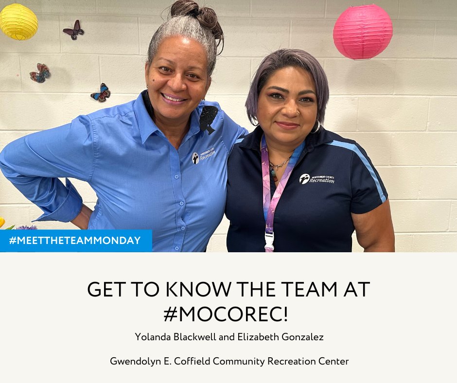 Montgomery County Recreation on Twitter "MeetTheTeamMonday Yolanda