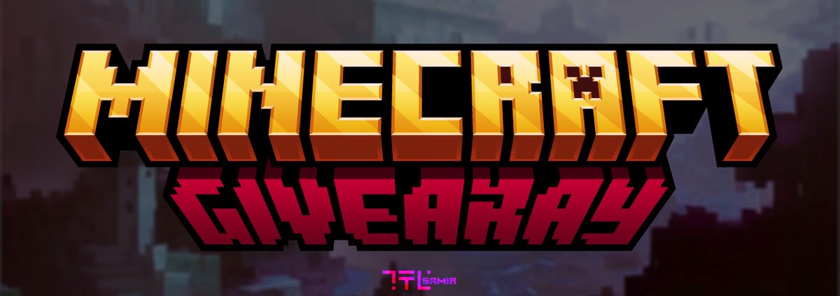 TheSamir02's tweet image. ¡Minecraft Giveaway!
there will be only 2 winners🎁!

requirements
-like this tweet
-follow me
-retweet this tweet
#minecraft #logos