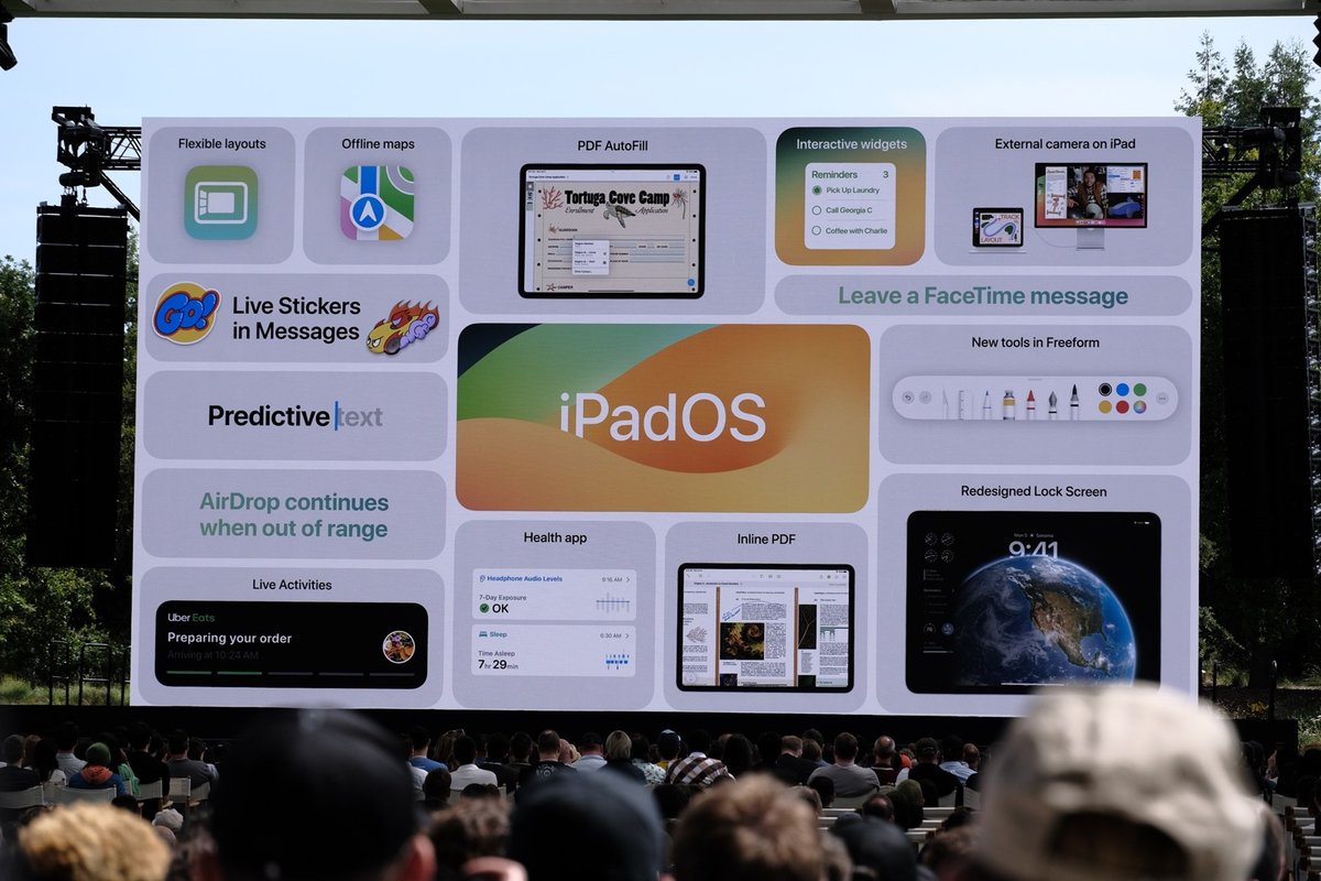 iPadOS to go along...inline PDF, FaceTime Messages, PDF Autofill, interactive widgets, offline maps, predictive text improved, #newtech #Apple #WWDC #Edtech #ITSupport