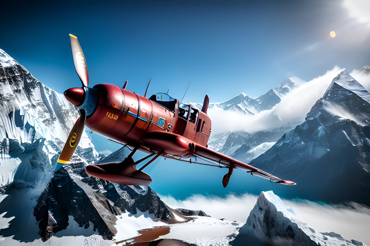 Stephen8mm's tweet photo. @WonderAIapp Be doing Heath Robinson Flying Machines, wonder got me hooked https://t.co/BPTP0t8VLF