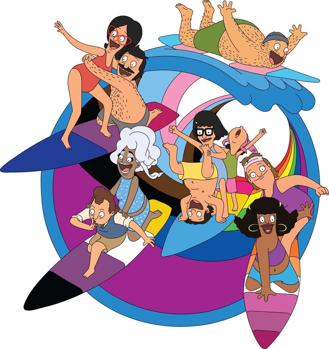 It's time for #PrideMonth! Check out the <a href="/toddlandstore/">toddland #stayrad®</a> #BobsBurgers 2023 Pride Collection — 50% of the proceeds go to the It Gets Better Project 🏳️‍🌈