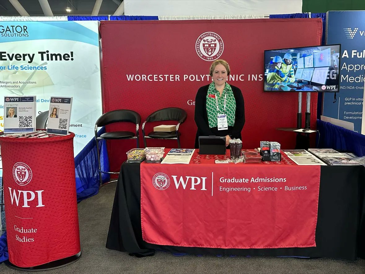 wpigradstudies's tweet photo. Day 1 at @IAmBiotech 's BIO International Convenetion is underway! Come see us at booth 3072 to talk to members of our team' including Hillary, and and learn about everything @WPI has to offer the bio world and beyond!
#BIO2023 #biointernational #biointernationalconvention https://t.co/cglQT12sNP