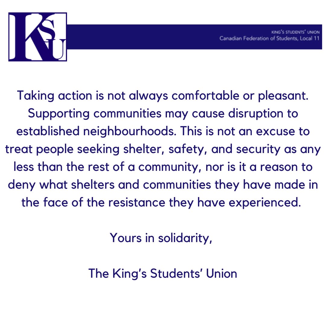 King’s Students’ Union tweet media