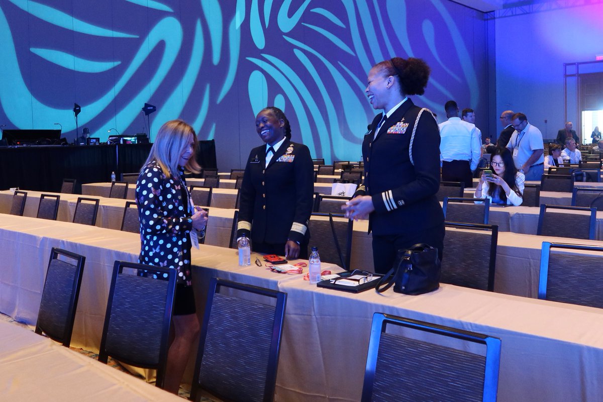 Powerful keynote presentation by <a href="/FortitudeDNP/">Aisha K. Mix, DNP, MPH, RN, FAAN</a> this morning at #GlobalSummit! 😄 Enjoyed seeing Susan Ragon, Aisha, and Shatara Sherwood sharing laughter and insights. #InspiringLeaders #HealthcareInnovation"