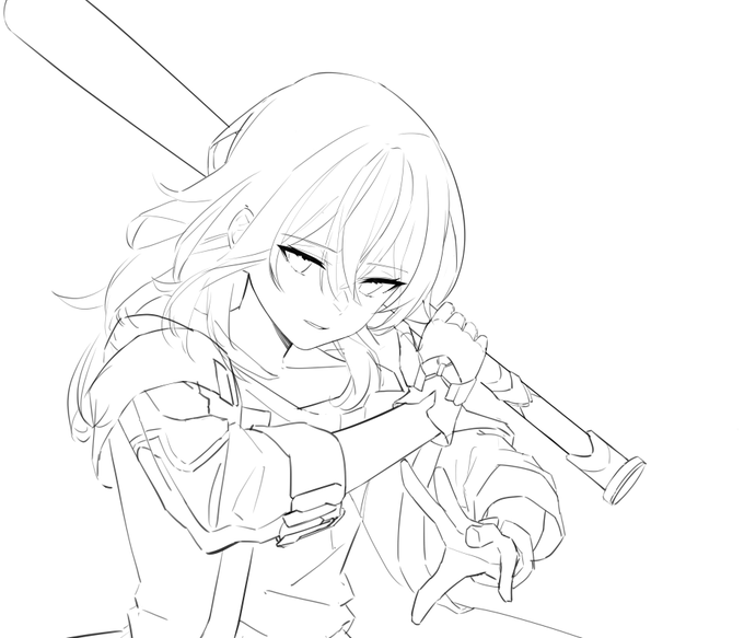 Ngl her bat looks painful af to get hit by