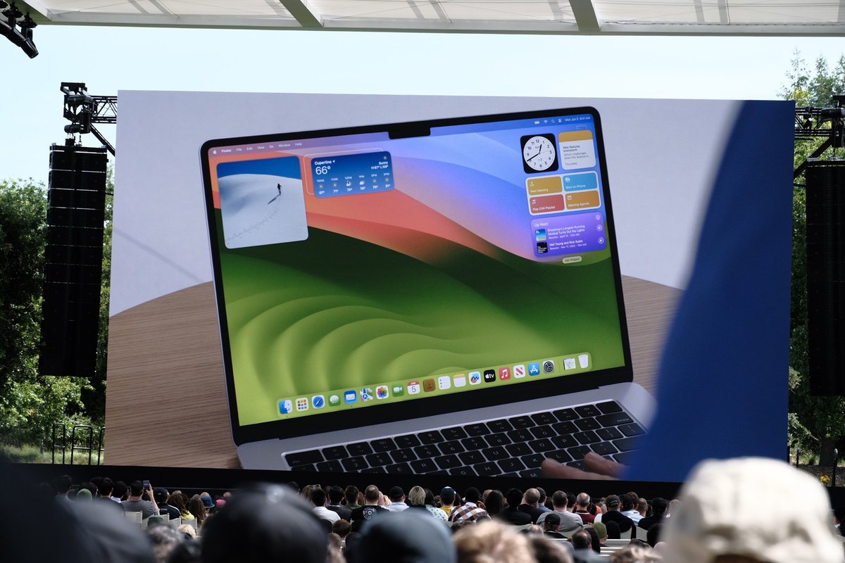 Quick look at new macOS....Here are your interactive widgets from macOS Sonoma #newtech #Apple #WWDC #Edtech #ITSupport