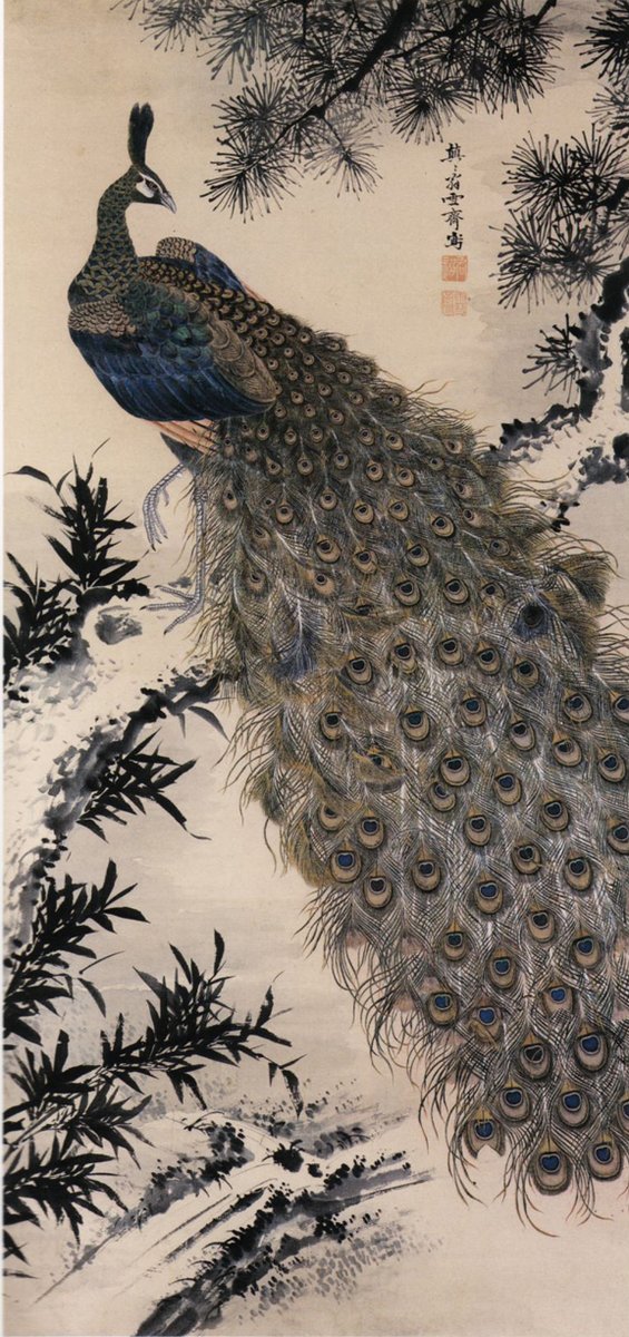 Peacock by Masuyama Sessai, 19th century

#bunjinga