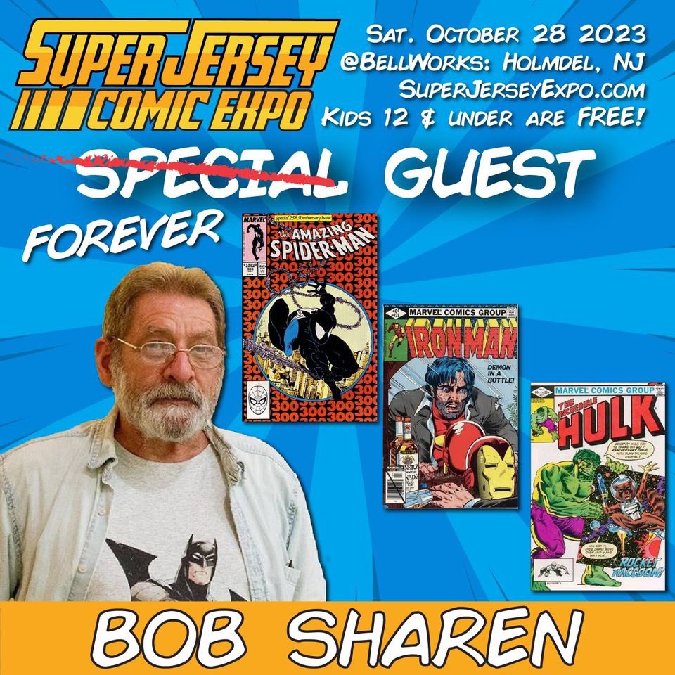 SuperJerseyExpo's tweet photo. In-addition to @alex_segura and @rick_leonardi we are very excited to add prolific colorist Bob Sharen not only as a Special Guest, but our event’s first FOREVER Guest.

Bob doesn’t have a Twitter or much social media at all, but he deserves this shoutout! https://t.co/E2Blj8fGLH https://t.co/TfsNObvNYG