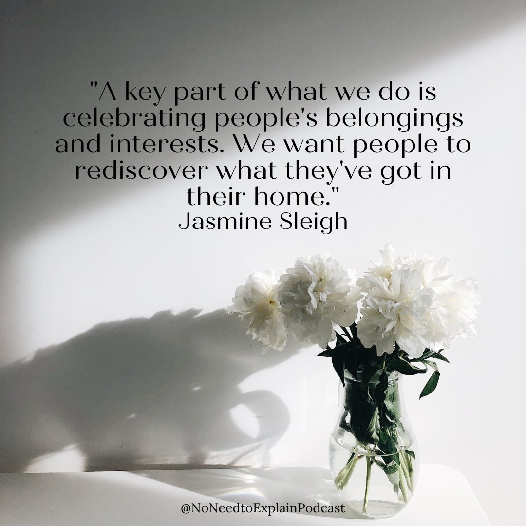 We love this idea of celebrating your belongings in the midst of making sure that your stuff doesn't own you. Tune in to our latest episode to hear from guest Jasmine Sleigh of Change Your Space to hear all of her thoughts on this! #declutter Listen here: bit.ly/3OQeJxK