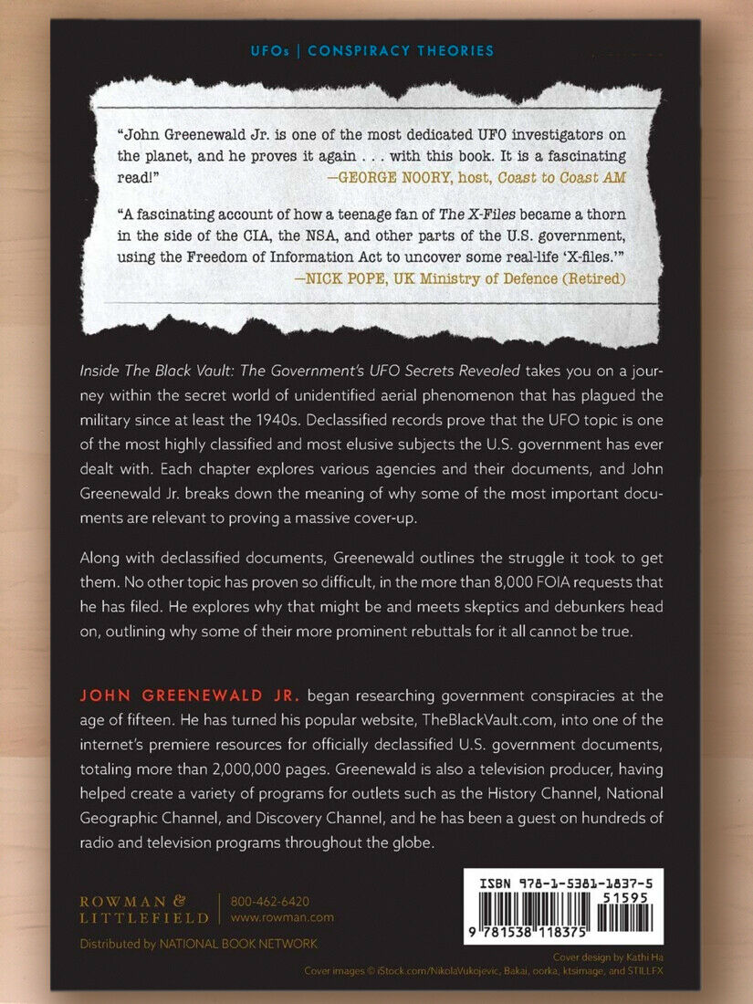 rabbitholebot's tweet photo. The Black Vault is at the forefront of the FOIA war. One of the most compelling and credible books available on the subject of UFO cover-ups. This is the real information the government is trying to hide. Cuts through all the BS and isn't long-winded: https://t.co/q4HKMMqSEJ #ad https://t.co/W7gKoCSIgH