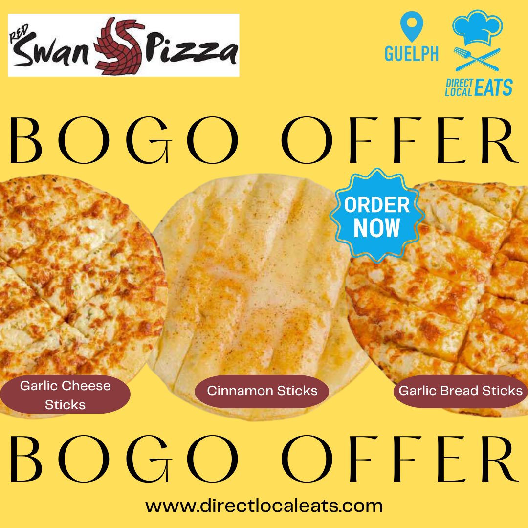 Direct Local Eats is proud to announce that we have partnered with @redswanpizza #Guelph for delivery.

Order your favourite #pizza’s on #DirectLocalEats app or directlocaleats.com

#hungry #uofguelph #keto #glutenfree #vegan