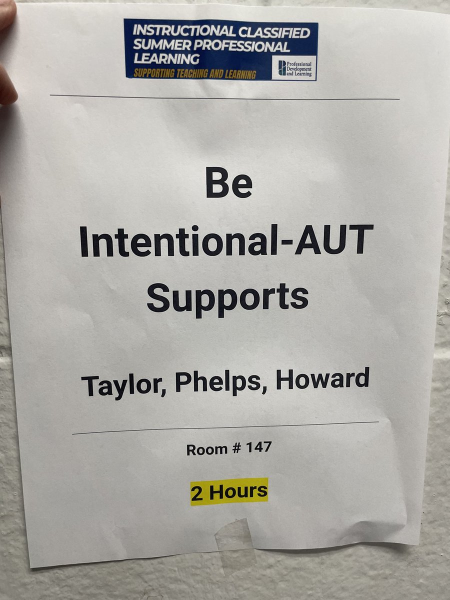 SHowardJCPS's tweet image. ✨Be Intentional✨ Thanks for all who attended our sessions & for a great day of learning at the Instructional Classified Professional Learning @jcpsPDL @JCPS_ECE @Carly_Phelps01