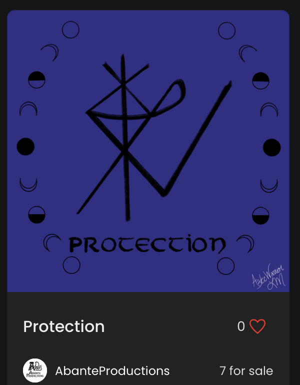 Sigils Collection on @GameStopNFT

Protection: By harnessing the power of the custom protection sigil, individuals can create a shield of positive energy and resilience around themselves. 

 #MagicalMonday #Film3 #Magic

@DannyAMason @LynnMosqueda