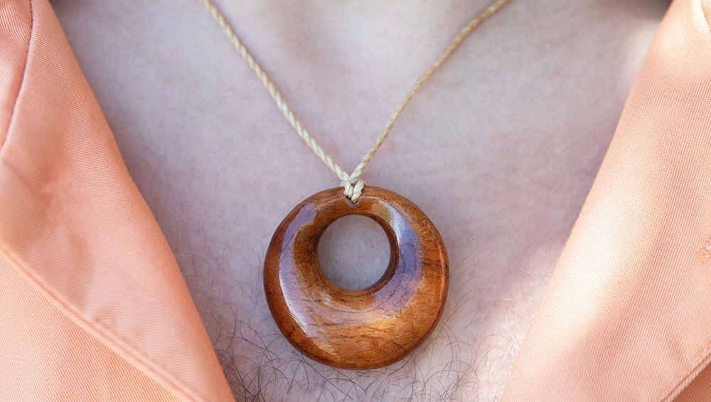 This Father's Day, give your dad a piece of nature's beauty and strength with a Koa wood necklace. #alameahawaii⁠ #handengraved #islandstyle #giftsfordad #koawood #necklace #natureinspired #classic #timeless #localjewelry #localbrand #hawaiianjewelry #hawaiibusiness #wholesale