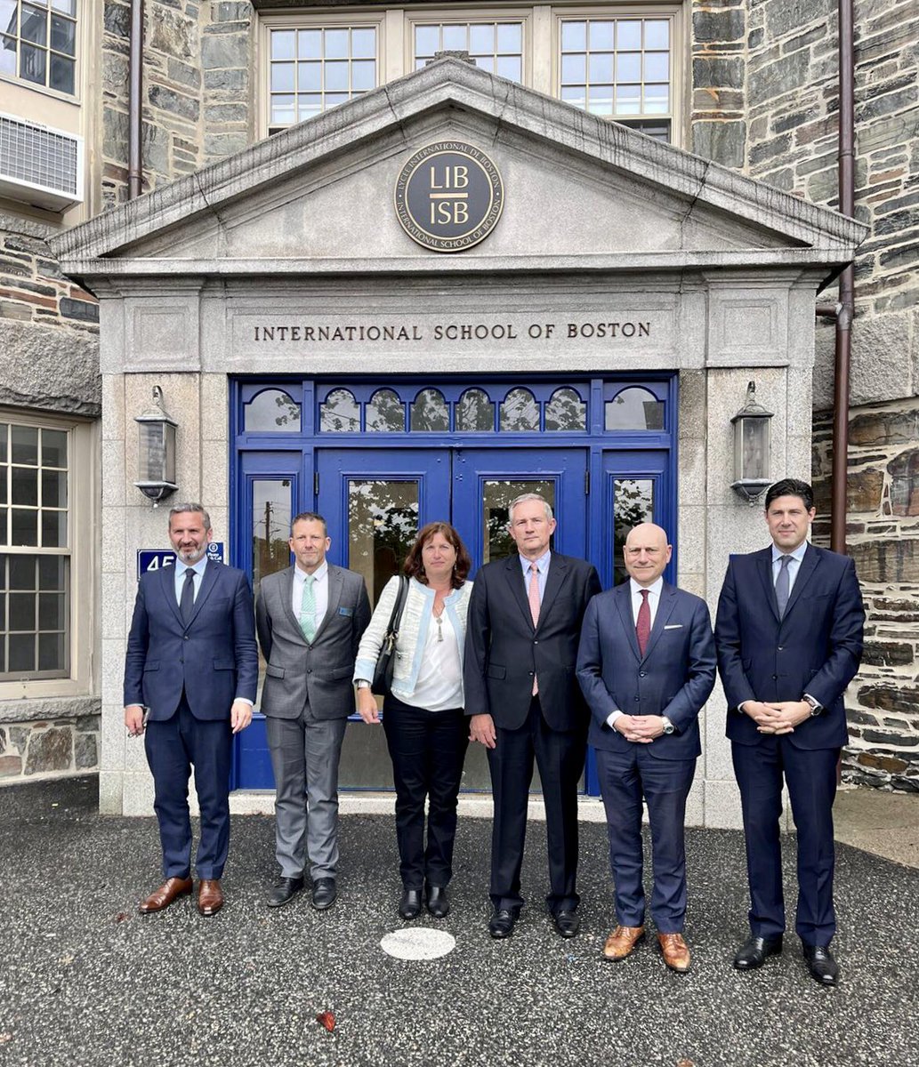 FranceinBoston's tweet photo. The Ambassador then visited @isblib, the International School of Boston, where he spoke with kindergarten to 12th-grade students. Thank you to the staff and teachers for their commitment to their students and to promoting the French language. https://t.co/M3duBPFtHY