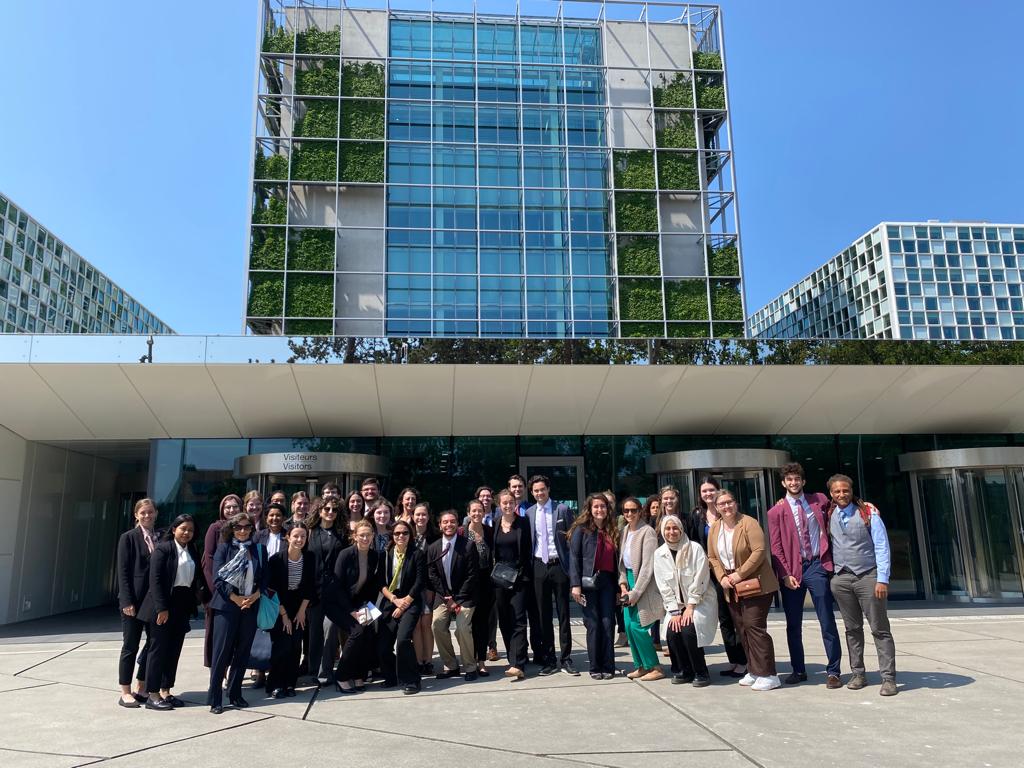 Second week  of The Hague's 17th Annual Summer Program started off with a visit to the International Criminal Court. Students witnessed a powerful hearing in the trial of Abd-Al-Rahman, a senior militia leader in the Sudan conflict. #SummerProgramWCRO <a href="/AUWCL/">American University Washington College of Law</a>