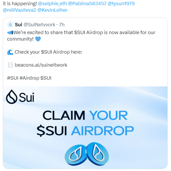 selphie_eth's tweet photo. Every day there are scam profiles on #Twitter and #airdrops of popular coins 🤔
Don't fall for it.
#Sui official profile - @SuiNetwork .
I would appreciate a #retweet of this entry, users should know 🤝
#SuiNetwork #scamlink #blockchain https://t.co/WM0Ht0I0cG