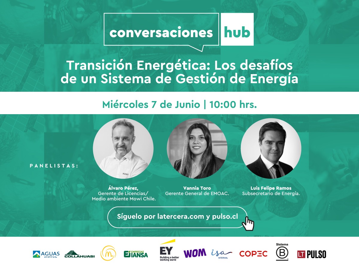 Imperdible el conversatario de este miércoles 7 de junio a las 10:00 hrs: "Transición Energética: Los desafíos de un Sistema de Gestión de Energía".
Nos vemos