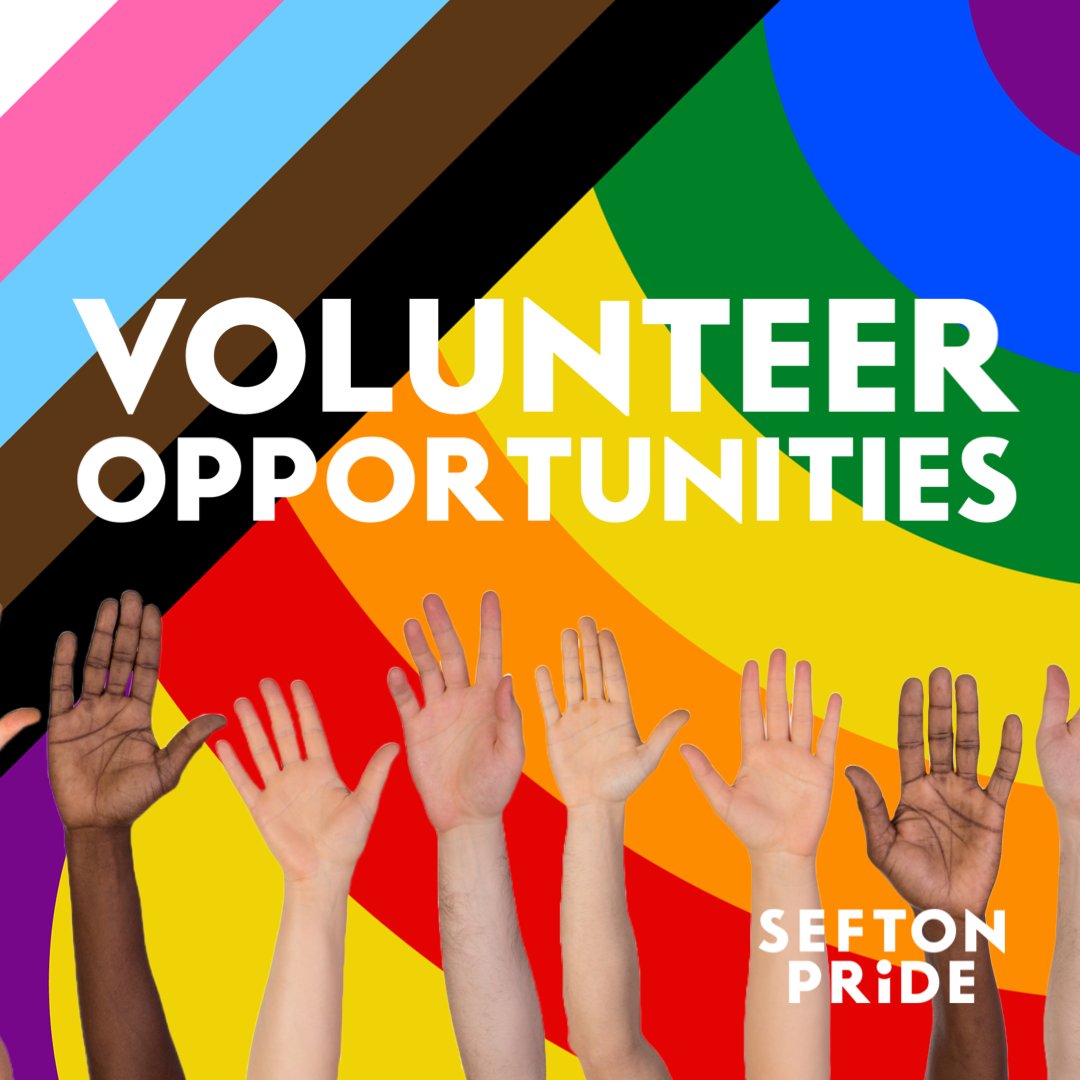 It's #VolunteersWeek 

If you've an hour or more to spare on Sunday 16 July and you would like to help out, then drop us a DM!

Also follow our pals at <a href="/VCSefton/">VolunteeringSefton</a>
for additional opportunities!

#SeftonPride #Sefton #Pride #LGBTQIA #community #opportunity