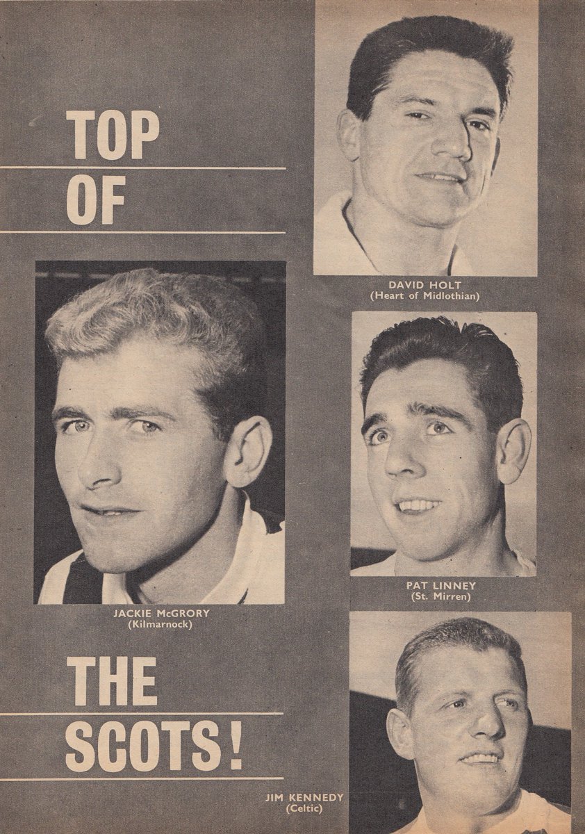ScotsFootyCards's tweet photo. Top Of The Scots! #JackieMcGrory #Kilmarnock #DavidHolt #Hearts #PatLinney #StMirren #JimKennedy #Celtic #CharlesBuchansFootballMonthly 1965-01 https://t.co/rYwocdwDfg