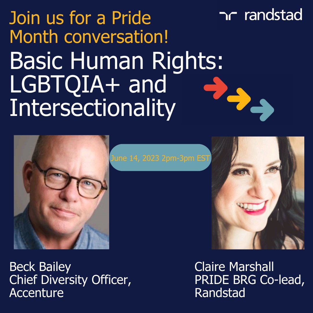 Can't wait to talk with <a href="/Accenture/">Accenture</a>'s Global CDO, <a href="/TheBeckBailey/">Beck Bailey</a> to discuss #LGBTQIA Allies &amp; Advocates. It will be an impactful, candid discussion allowing listeners to lean in. Join us?
When: 6/14/23 2pm EST
Where:  tinyurl.com/2yezub65
Why: #inclusion
#Pride2023 #PrideMonth