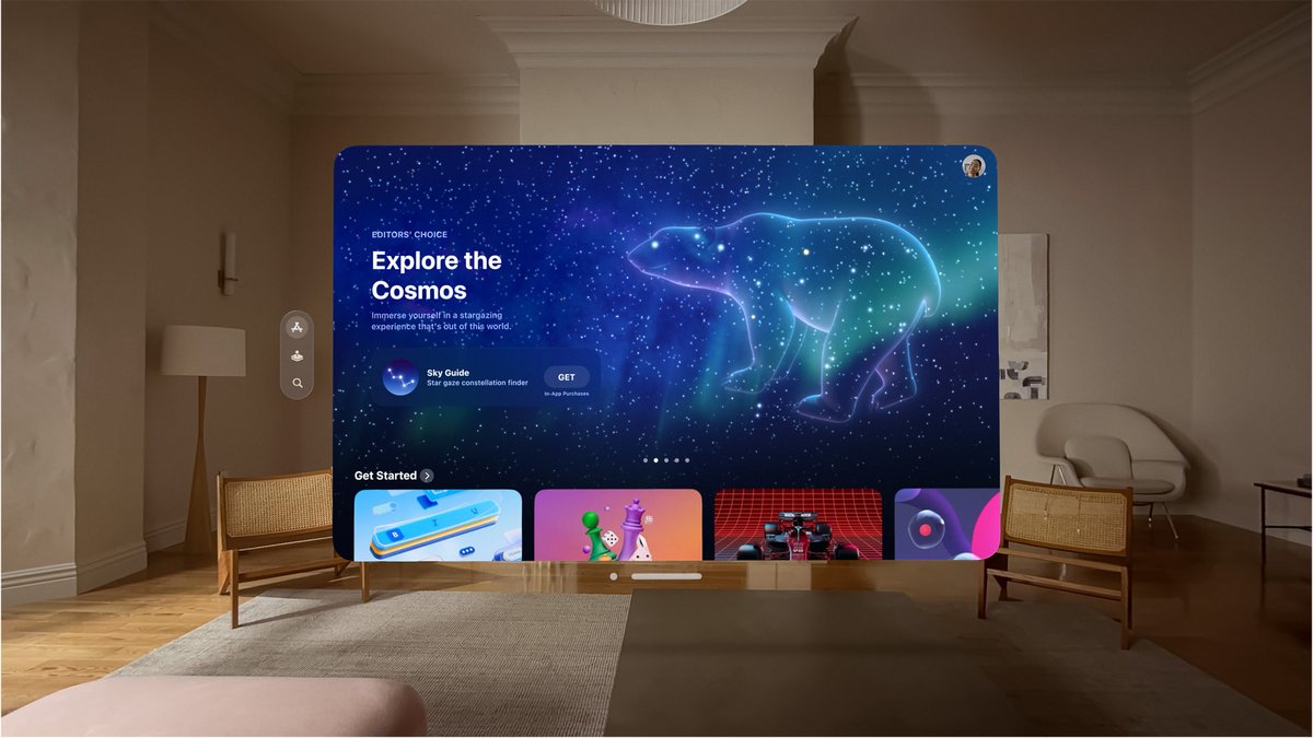 visionOS introduces an all-new platform for developers to create amazing app experiences with the App Store on Apple Vision Pro #WWDC23 apple.com/newsroom/2023/…