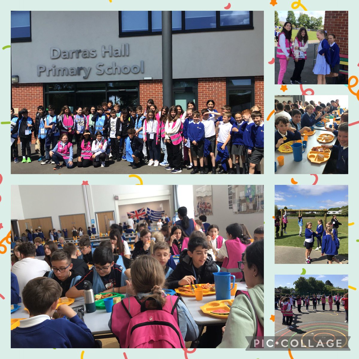 Another fab international meet & greet for @PeleTrust primaries. @Darrashallprim hosted our Greek partners today. Miss Xina said, “Everyone was so smiley & welcoming: cooks, teachers, children, headteacher. Everybody!”
👏 well done everybody  🙏 
Kickstarted by @TuringScheme_UK