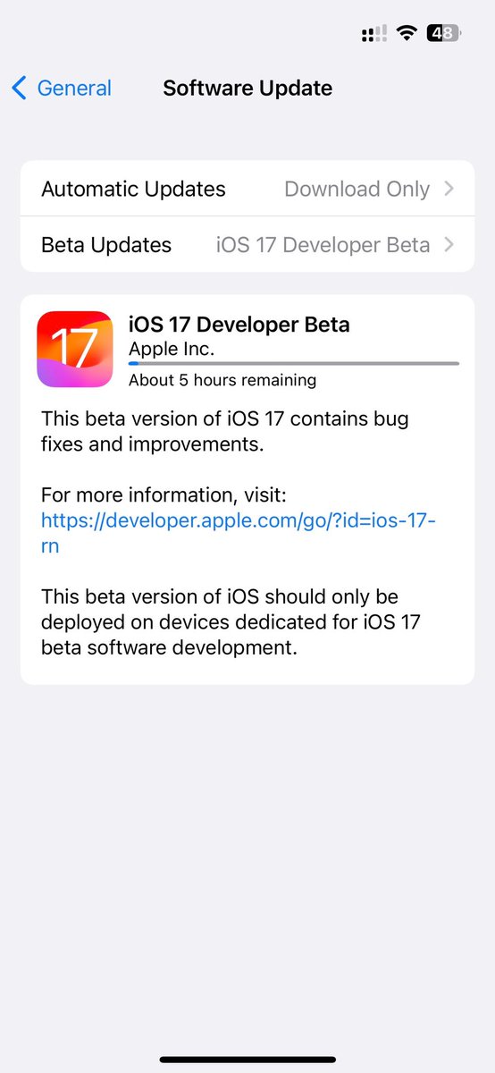 GROGU0's tweet image. Lingering 🫠 iOS 17 Beta 1 #ios17beta