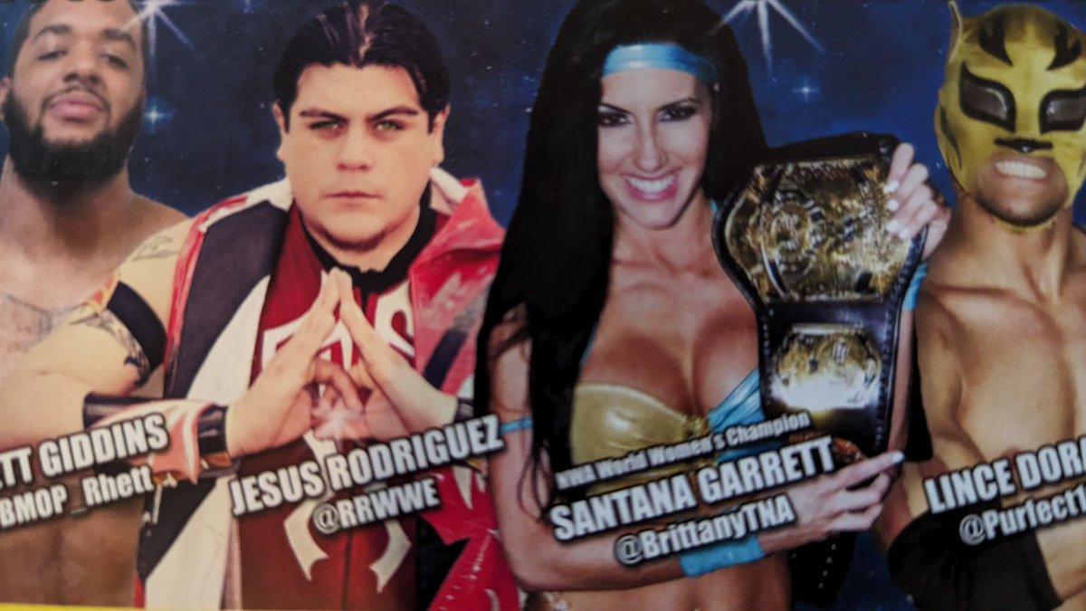 RRWWE's tweet photo. Memories @SantanaGarrett_ @LuchadorLD 
Thanks Linda https://t.co/nWKS3dcDAN