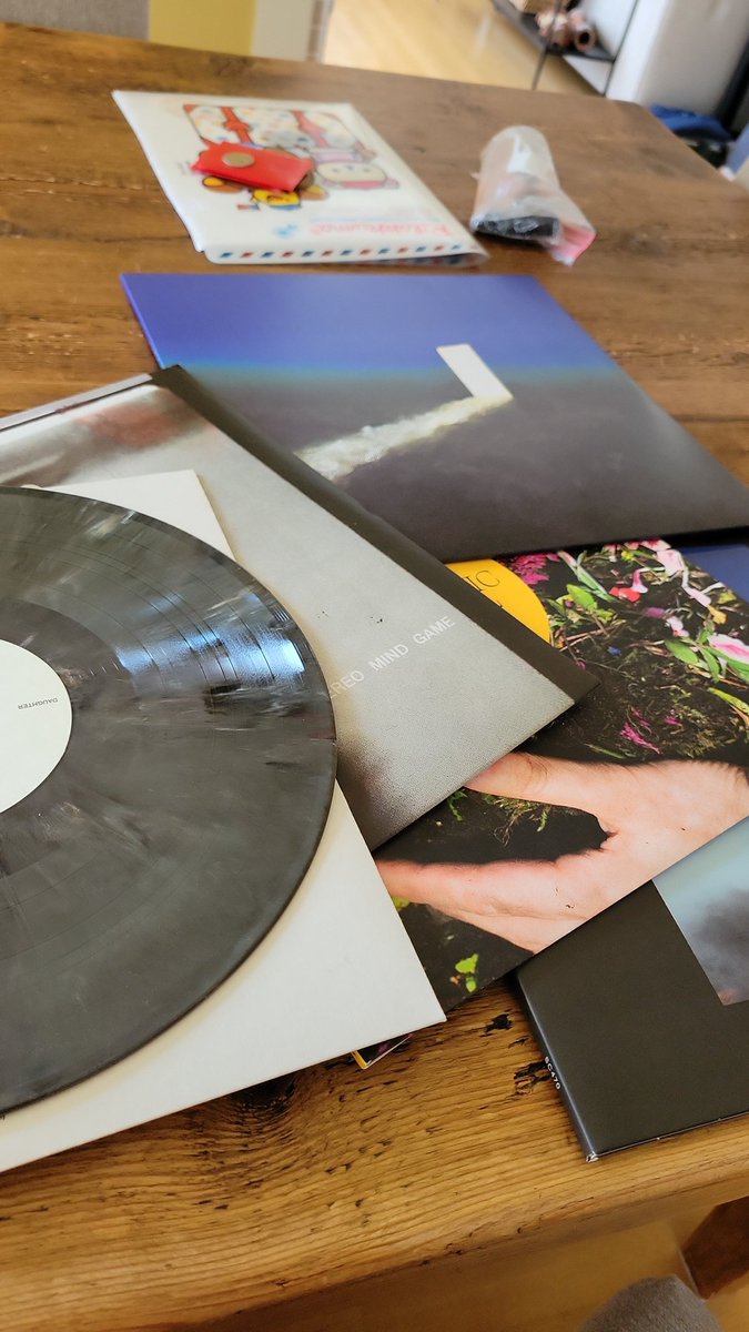 Fresh vinyl from the postie

Daughter vinyl looks like a moth got squished in pressing machine