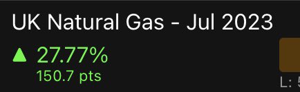 If yank #natgas moved like this in a day, there would be a few happy people