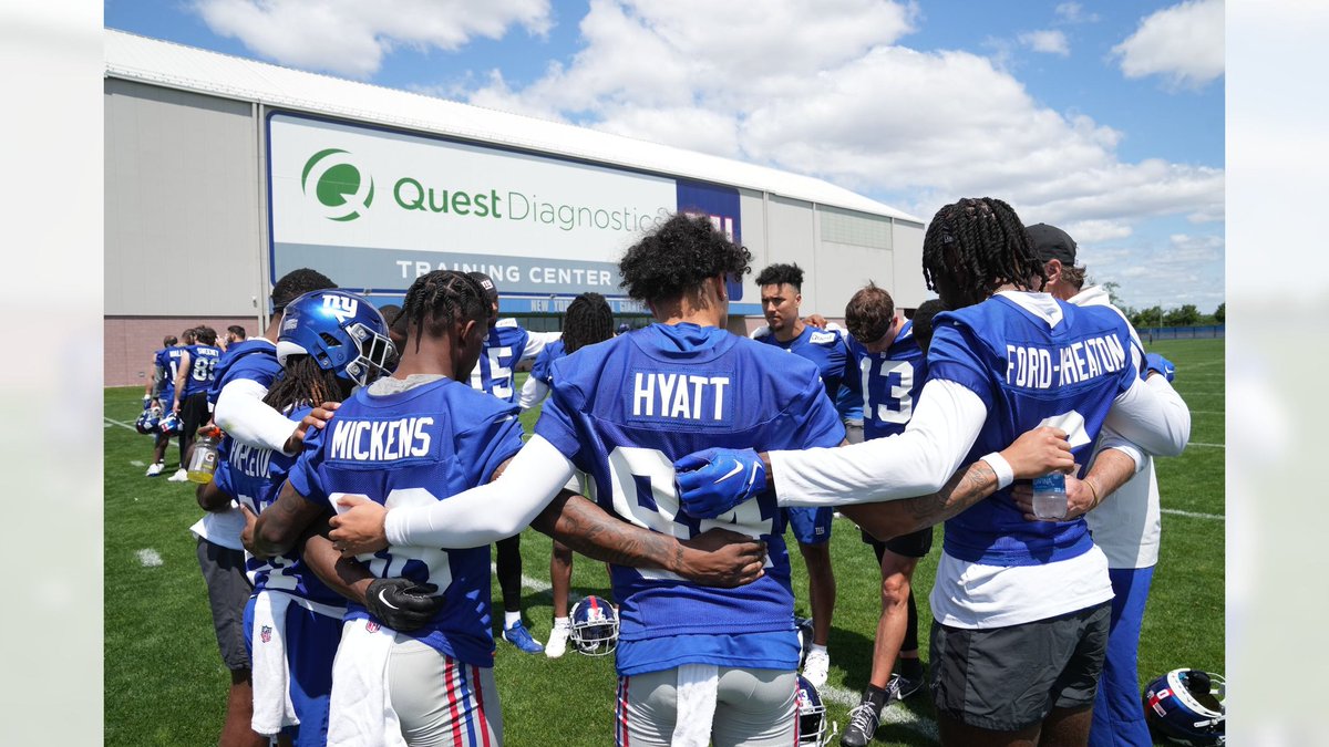 OTA's 7 is in the books! Great day to be GIANT!

#TOGETHERBLUE
#NYGIANTS 
#GMEN