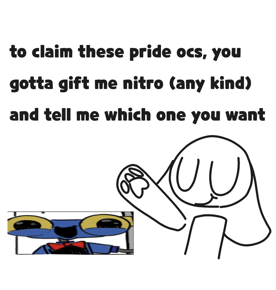 G00BERK0JI's tweet photo. #prideocs #Giveaway
I put a frogbot image in each artwork as a watermark.
anyways give me nitro :3 (Goofy_Alfie#8656) https://t.co/wFPb6c5HHw