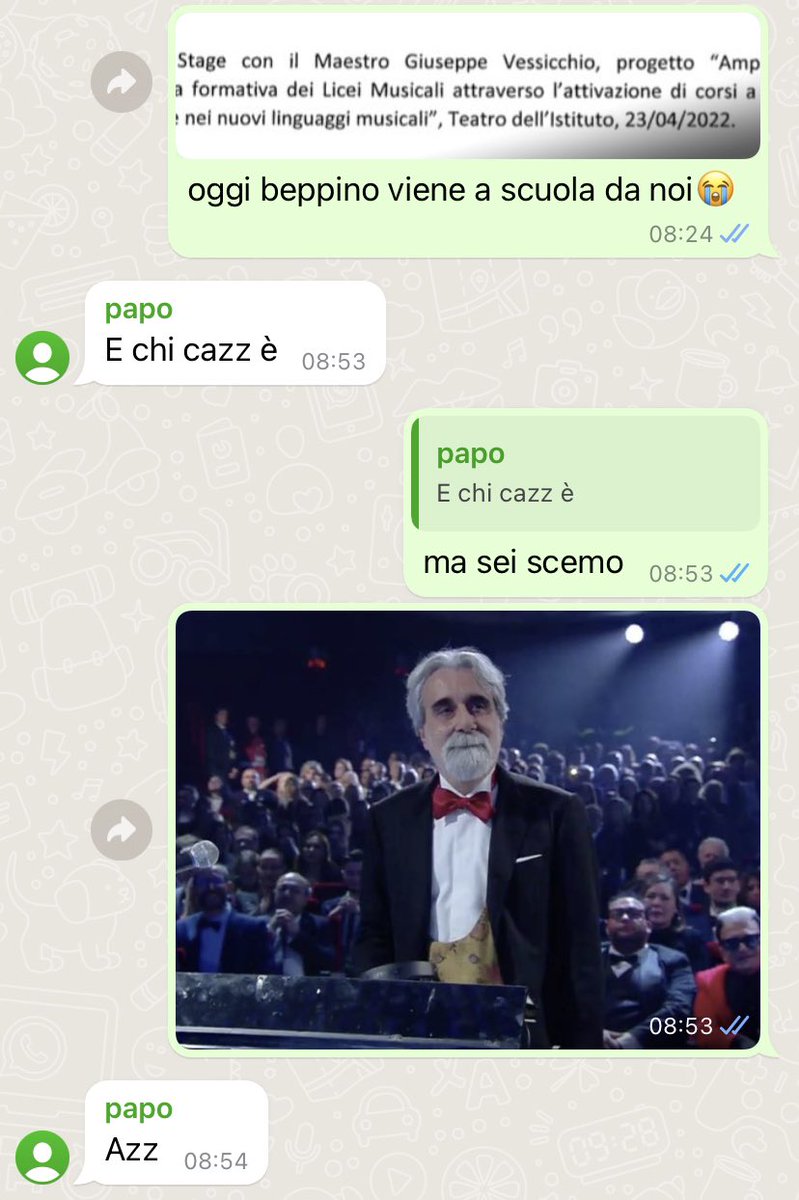 lui parla una lingua tutta sua