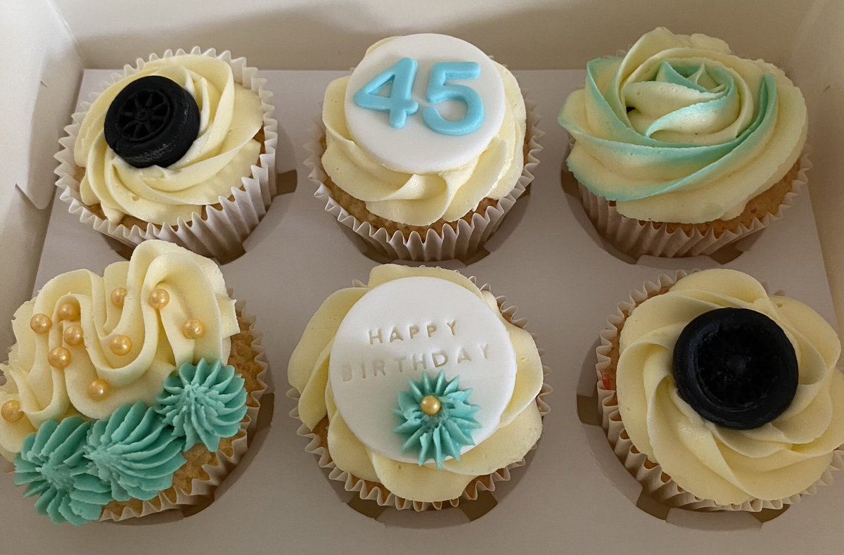 Celebration Cupcakes 
45 years in business 
Congratulations <a href="/DCTyresExhausts/">Win Campbell</a>