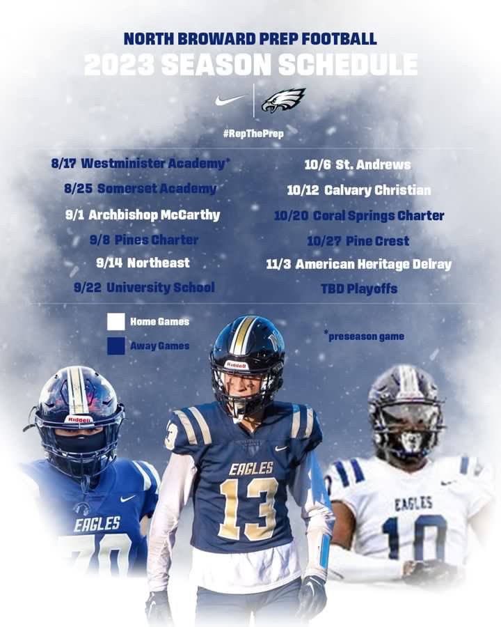 2023 Football schedule #RepThePrep