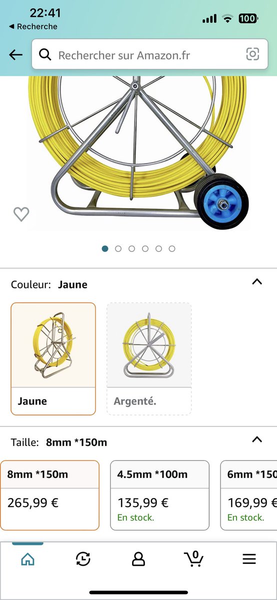 Hello les telcos, <a href="/JulienOHAYON/">Julien OHAYON</a> <a href="/acontios_net/">Clément Cavadore </a> et les autres :-) 
J’ai une gaine de 40mm de diamètre sur 65m et je dois passer elec + rj.
En terme de tire câble,  c’est plutôt du 8mm ou 4.5mm en terme de taille d’aiguille ? Une marque à recommander ?