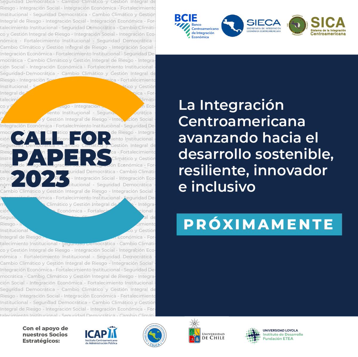 SICA - Sistema de la Integración Centroamericana (@sg_sica) on Twitter photo ¡Impulsamos la gestión del conocimiento y la investigación especializada en materia de Integración Centroamericana!
Muy pronto una nueva edición del #C4P🙌🏼📝 Entérate a través de redes sociales 📲
<a href="/sg_sica/">SICA - Sistema de la Integración Centroamericana</a>, <a href="/sg_sieca/">SIECA</a>, <a href="/BCIE_Org/">BCIE</a>, <a href="/icap_1954/">ICAP</a> <a href="/SGCSUCA/">CSUCA</a> <a href="/udechile/">Universidad de Chile</a> <a href="/LoyolaResearch/">Loyola Investigación</a> ¡Impulsamos la gestión del conocimiento y la investigación especializada en materia de Integración Centroamericana!
Muy pronto una nueva edición del #C4P🙌🏼📝 Entérate a través de redes sociales 📲
<a href="/sg_sica/">SICA - Sistema de la Integración Centroamericana</a>, <a href="/sg_sieca/">SIECA</a>, <a href="/BCIE_Org/">BCIE</a>, <a href="/icap_1954/">ICAP</a> <a href="/SGCSUCA/">CSUCA</a> <a href="/udechile/">Universidad de Chile</a> <a href="/LoyolaResearch/">Loyola Investigación</a>
