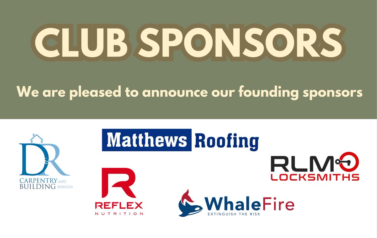 Running a community club relies on volunteers and sponsors.

We are very pleased to have secured funding from five businesses.

Please support these businesses because they're supporting your children. We really couldn't run Horley United FC without the support of these sponsors.