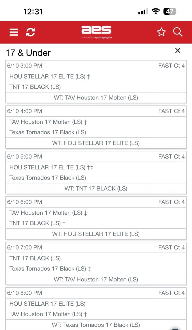 Playing out at the Fast Complex in Houston this weekend!! Last tournament before Florida!!