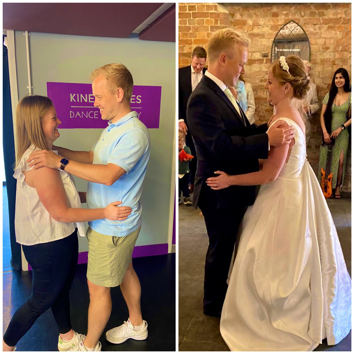 Had the pleasure of teaching this fabulous couple their first wedding dance 💜
