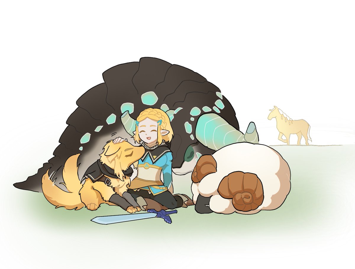 ＃ゼルダの伝説 #ZeldaTearsOfKingdom #王国之泪 小动物驯养大师塞尔达！