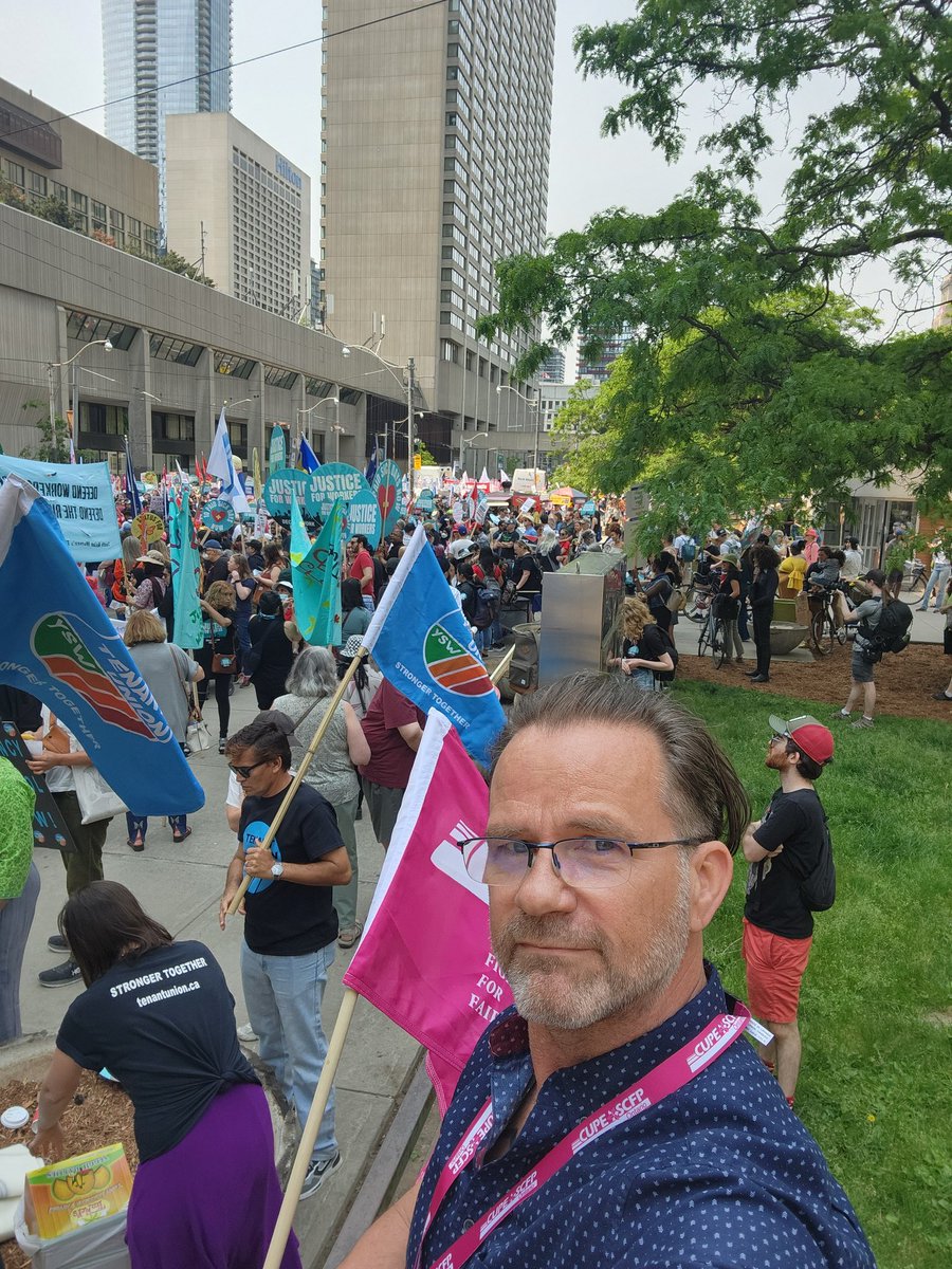 Belated post - activist weekend  @cupeontario Convention obo @cupelocal79 EnoughIsEnough rally @onfedlab @fairwagesnow & rally in DeFence of public path &  @ontarioplace4all ovr private spa @ThermeCanada #EnoughIsEnoughON #CUPEON23 #buildingpower #ontarioplace #publicspace#onpoli