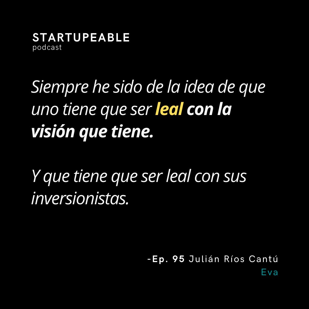 startupeable's tweet photo. Tu visión puede ir cambiando, pero debe ser una misma línea conductora
#evatech #startupeable #emprendimiento https://t.co/4RsgrKigmW