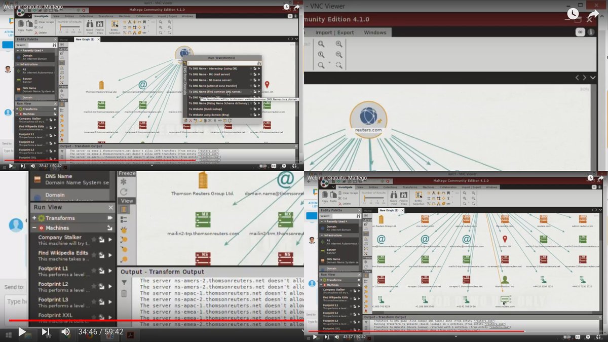 El Webinar Gratuito: "Maltego" está disponible en video. #cybersecurity #hacking #readteam #bugbounty #forensics #osint 💡 reydes.com/d/?q=videos_20… 🔔 youtube.com/watch?v=X29SoK…