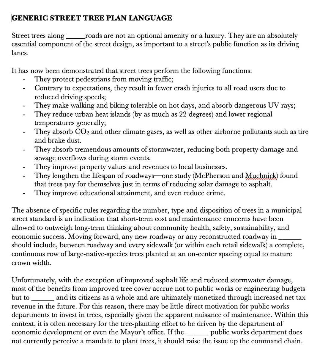 I wrote this tree language a while back for city codes. Feel free to make it your own.