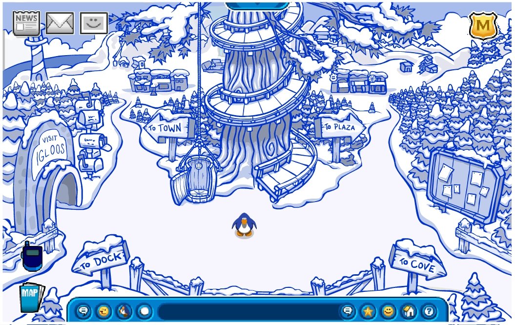 Club Penguin Lore on X: CONTEXT: These rooms would've been accessed from  the Hub, which was a scrapped welcome room. (This image was shared in  2021.)  / X