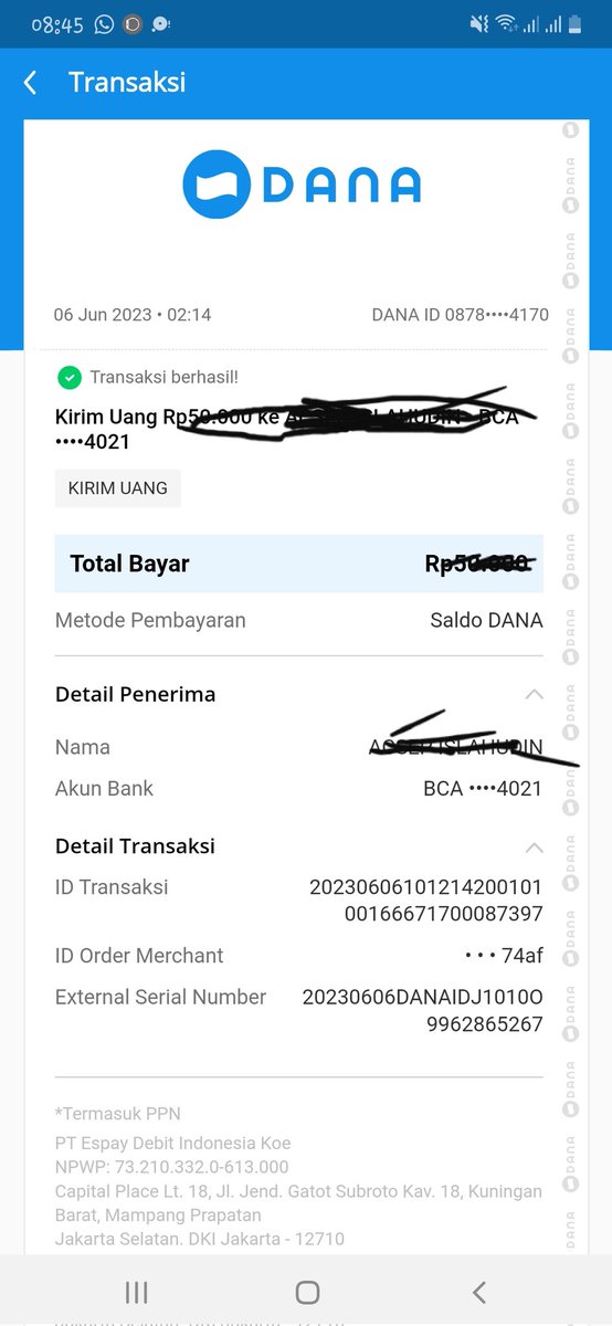 asep_islah's tweet photo. @danawallet Min transfer dari DANA ke BCA blum masuk...
sudah chat diana saya gk ada respon

saya hari ini mau melamar kerja ini

tolong lahh https://t.co/luaiXYnm1u