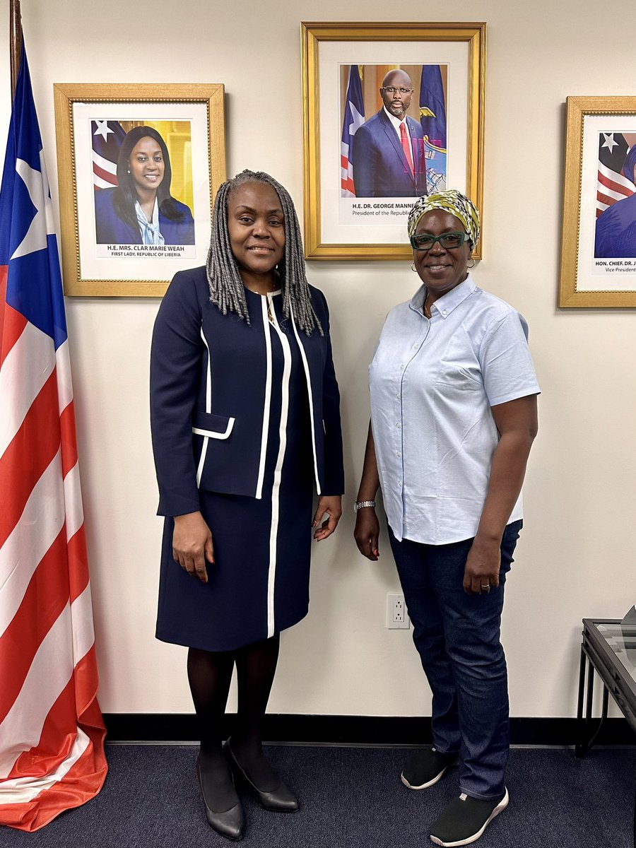 Liberia UN Mission (@libmissionun) on Twitter photo Today <a href="/LibAmbUN/">Ambassador Sarah Safyn Fyneah</a> Sarah Fyneah held great discussions with Ms. Agnes Fallah Kamara, Founder and ED of Straight from the Heart. They explored partnership options to elevate the discussion around autism, dispel the myths, and address the needs of children with autism in Liberia. Today <a href="/LibAmbUN/">Ambassador Sarah Safyn Fyneah</a> Sarah Fyneah held great discussions with Ms. Agnes Fallah Kamara, Founder and ED of Straight from the Heart. They explored partnership options to elevate the discussion around autism, dispel the myths, and address the needs of children with autism in Liberia.