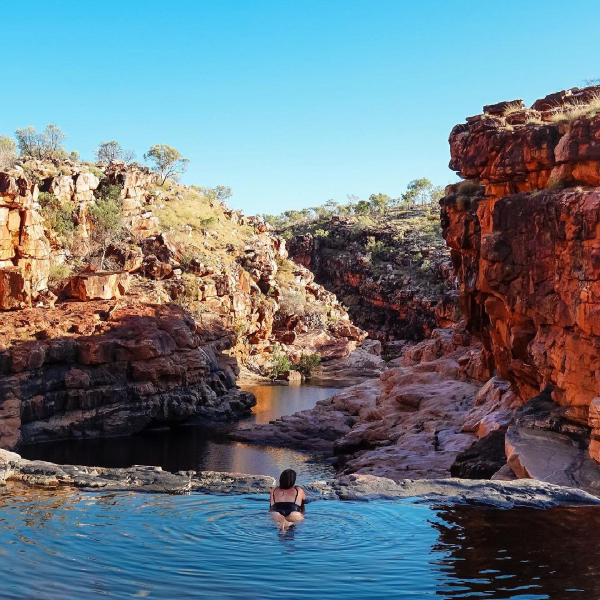 How good is nature's infinity pool?
Hidden deep within the Wunaamin
Miliwundi Ranges in The Kimberley
region, you'll find Bell Gorge.
@rollingroundaus
#seeAustralia #howgood #nature #infinitypool #TheKimberley #BellGorge